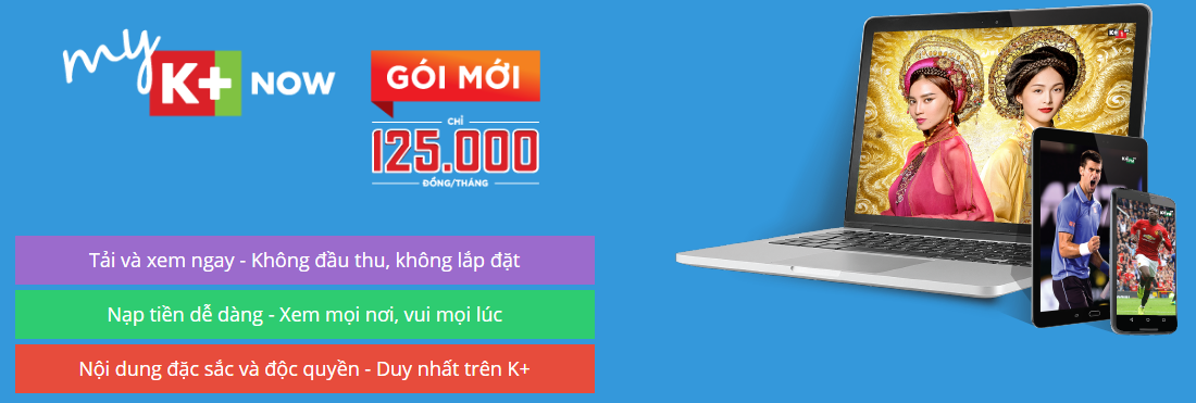 Gói kênh myK+ Now, myK+, myK+ Now, Truyền hình K+