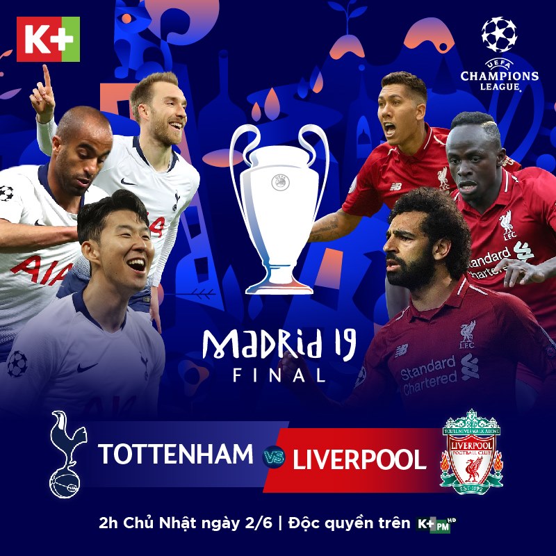 chung kết Champions League, Champions League, Cúp C1, truyền hình K+