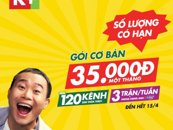 Khuyến mãi Lắp đặt K+ Gói Kênh Cơ Bản